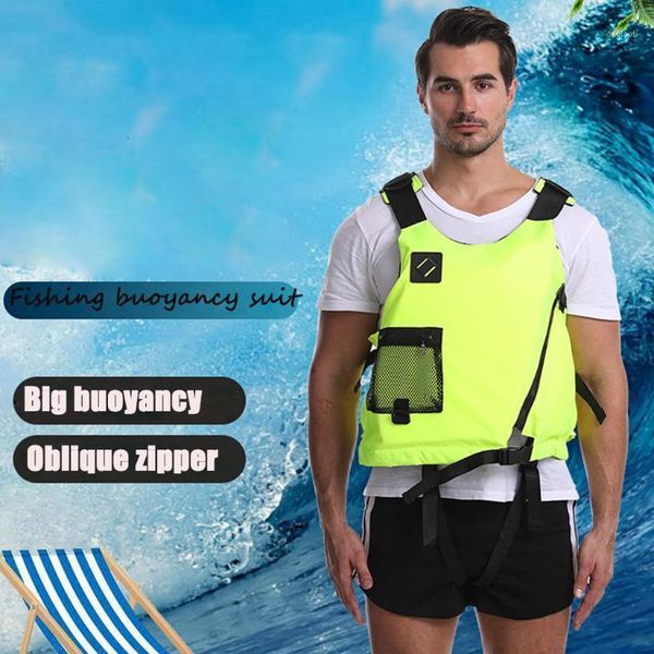 

swimming boating ski drifting life vest with whistle sizes water sports kids jacket polyester life vest jacket#21, Gray;blue