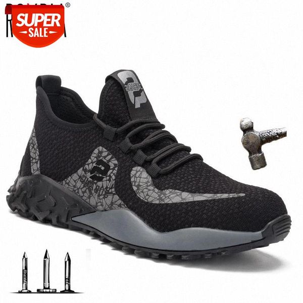 

drop shipping fashion men work & safety boots with steel toe cap for women sneakers casual male shoes plus size 37-48 rxm172 #ja9n