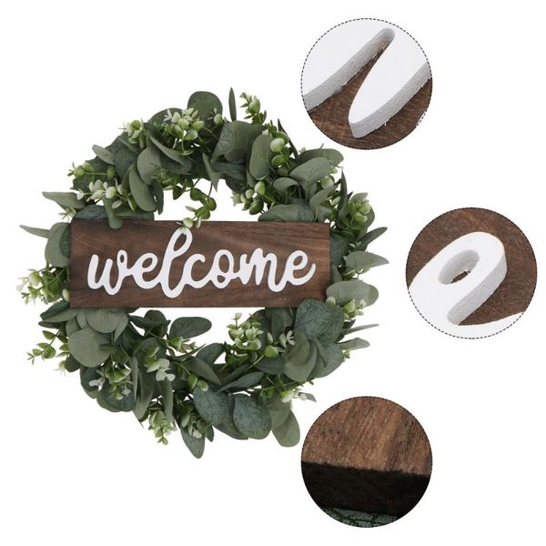 

1pc hanging wreath decor welcome garland hanging scene layout garland decor