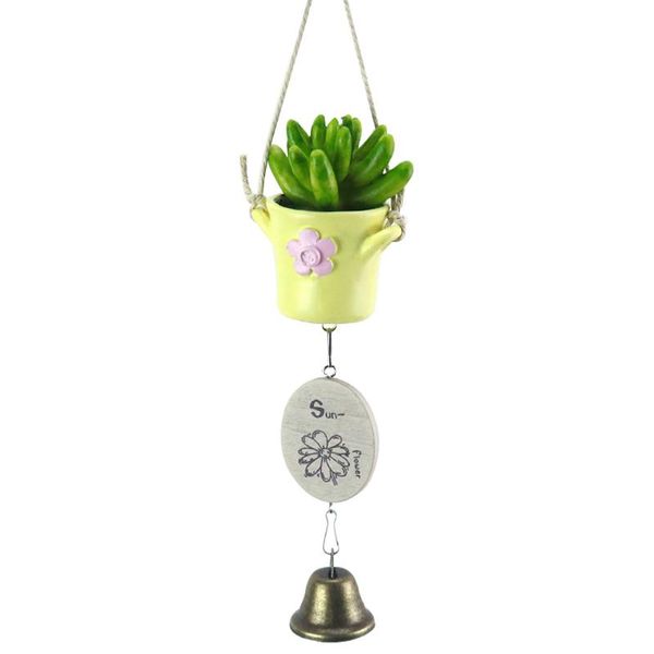 

decorative objects & figurines outdoor garden nameplate home ornament plant indoor gift succulent wind chime pot pendant small hanging decor