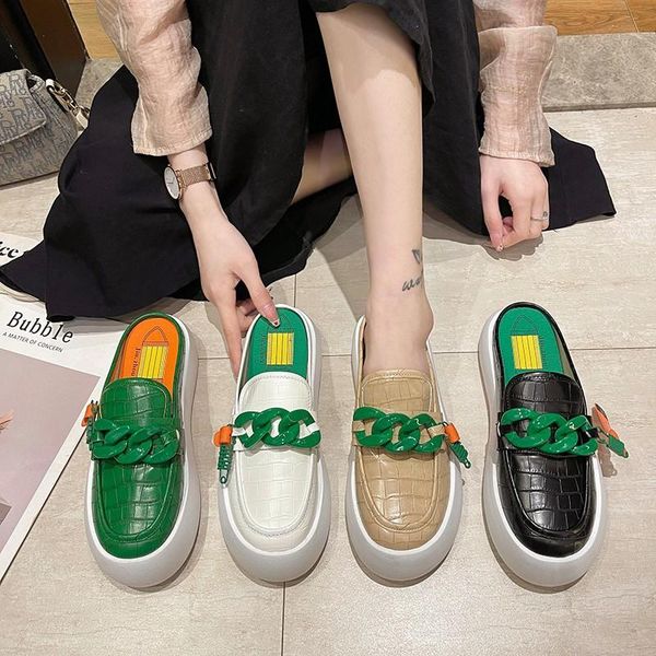 

slippers women's 2021 mueller shoes thick soles comfortable casual ladies outdoor fashion student leisure daily, Black