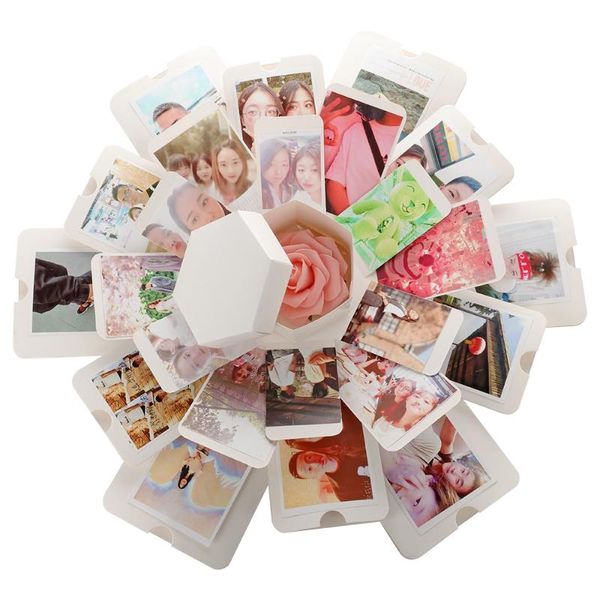 

gift wrap surprise party's love explosion box for anniversary scrapbook handmade diy po birthday christmas
