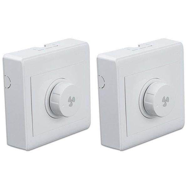 

smart home control 2pcs ceiling fan stepless speed governor surface mounted switch