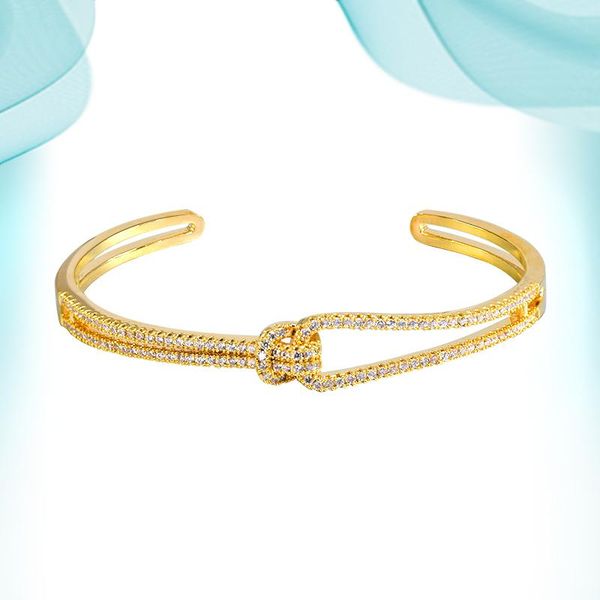 

bangle 2021 women's wrist bracelets knotted gold bracelet open all-match sterling beautifully designed for girls accessories, Black
