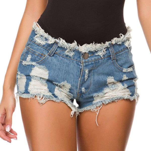 

women's shorts 2021 summer women denim high waist ripped holes nightclub short jeans femme beach tassel bandage pants, White;black