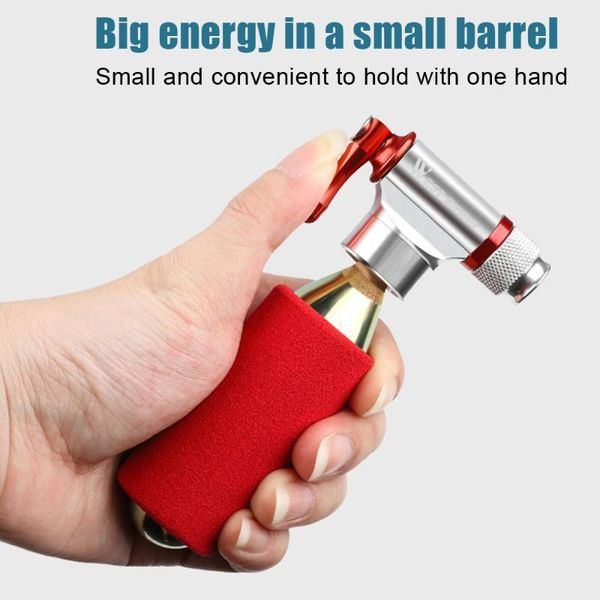 

bike pumps west biking co2 inflator aluminum alloy head with insulated sleeve tire bump for mountain bicycle