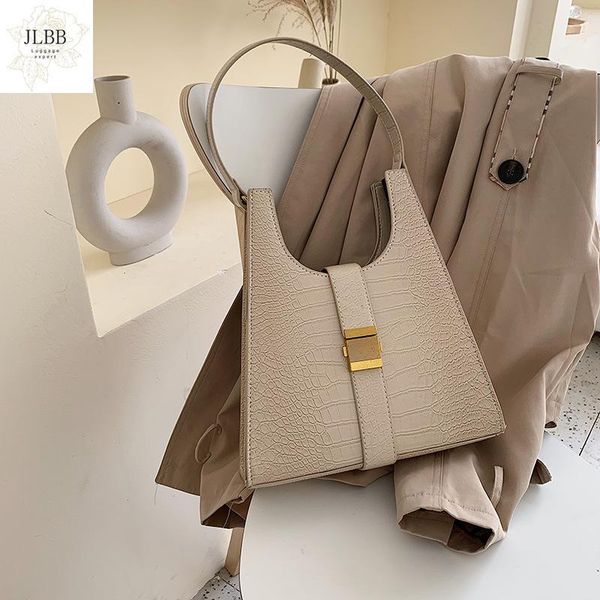 

vintage alligator women shoulder bags designer chic female handbags luxury crocodile pu leather messenger bag big purses 2021