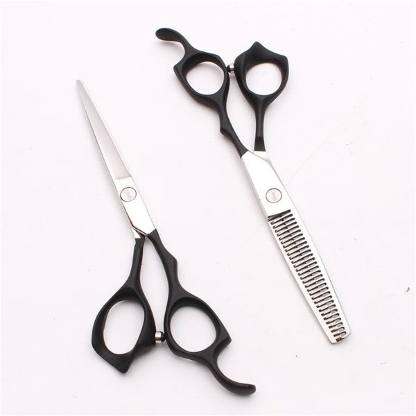 

hair scissors c1024 6" 16cm jp 440c black handle customized logo professional hairdressing cutting&thinning salon styling tools