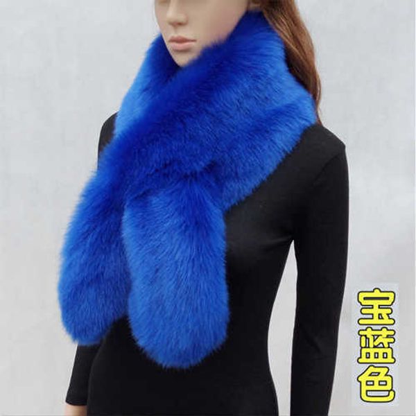 

new faux rabbit fur scarf super soft faux fur collar long thick fur muffler cute warm scarf multicolors pashmina h0923, Silver
