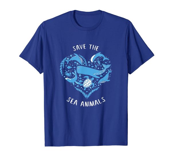 

save the sea animals marine conservation gifts t-shirt, White;black