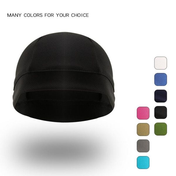 

helmet cycling cap inner cap quick dry anti-uv anti-sweat sports hat bicycle cycling hat motorcycle bike riding sale, Black;white