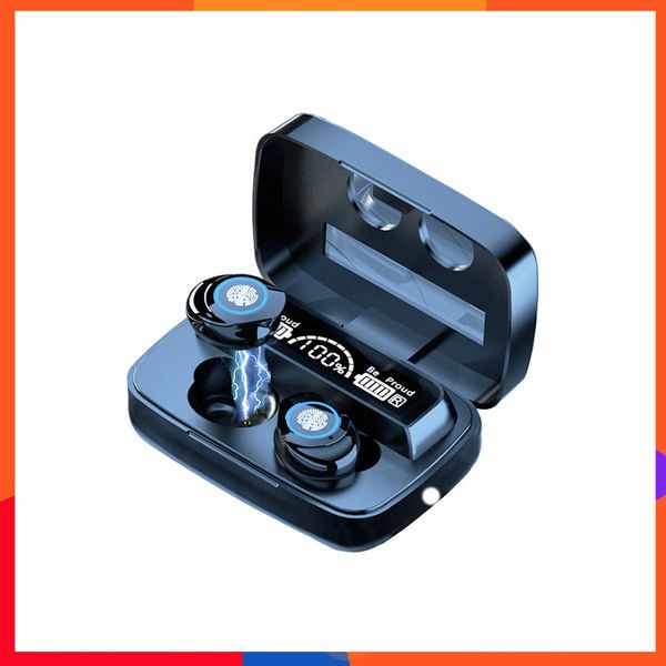 

m9-17 tws 5.1 bluetooth wireless earbuds tws ipx7 waterproof touch control sport headset headphones noise cancel led display wholesale