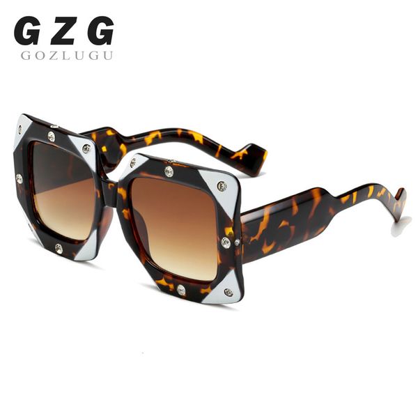 

designer sunglasses gozlugu italian big frame square diamond women men vintage oversized sun glasses female male oculos de sol shades, White;black