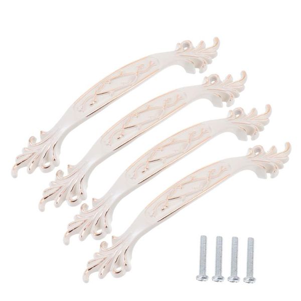 

handles & pulls 4 pcs thickened dresser knobs household door cabinet (white)