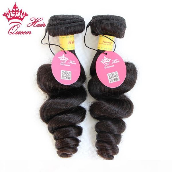 

qieen hair products peruvian virgin hair loose wave 100%human hair 2pcs lot by dhl, Black