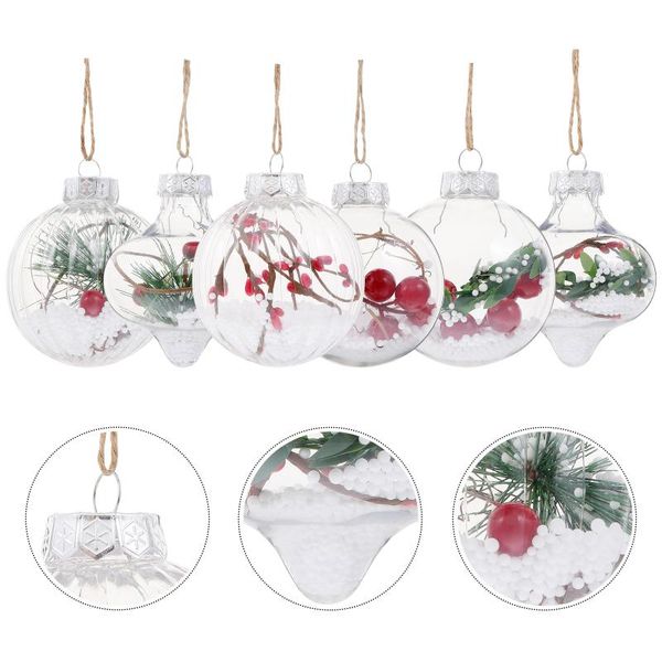 

party decoration 6pcs xmas hanging decor tree ornament adornment