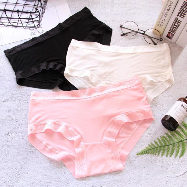 

women's panties soft bag hips seamless large size ladies women high waist ice silk underwear underpants solid lingerie briefs, Black;pink