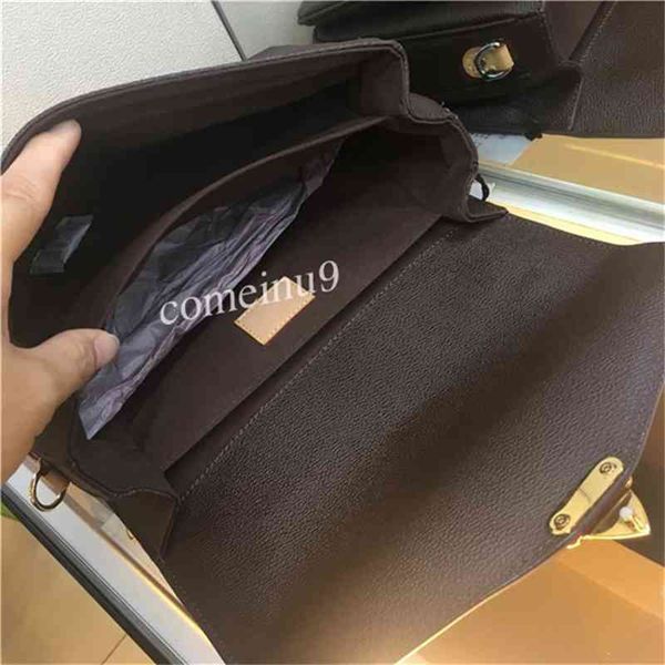 

2019 sell genuine shoulder bag 25cm women's flap handbag brown floral leather guaranteed lady bags