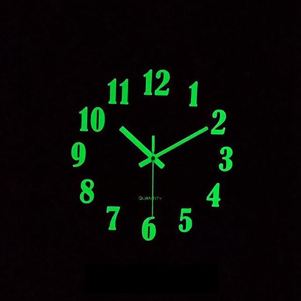

wall clocks 30cm silent luminous clock bedroom home creative simple living room atmosphere decoration battery round