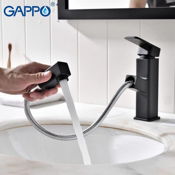 

bathroom sink faucets gappo basin brass faucet deck mounted taps black griferia mixer tap waterfall