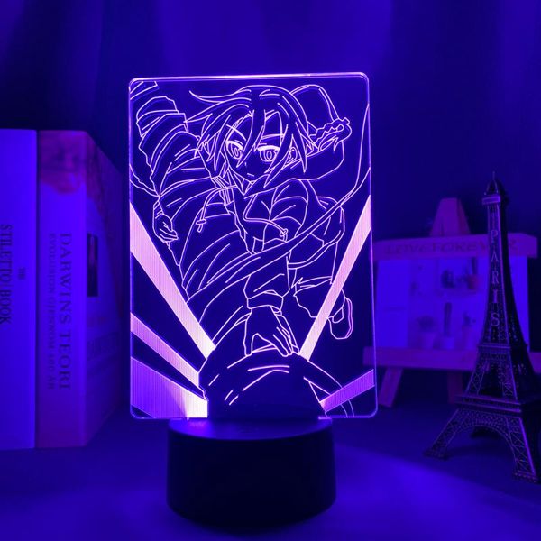 

night lights anime shakugan no shana led light for bedroom decor brithday gift manga 3d table lamp acrylic