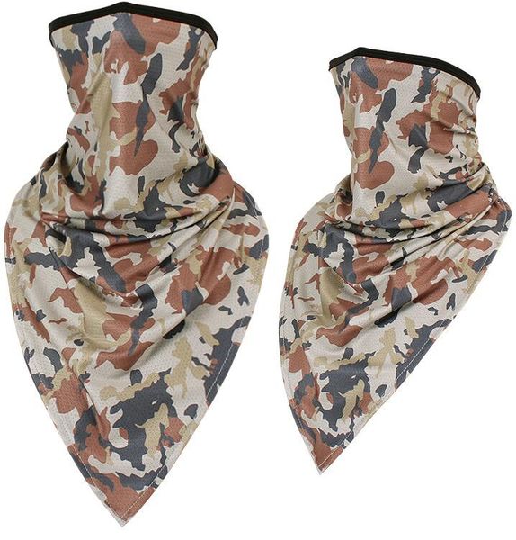 Camo Cooling Magic Schals Sommer Bretahble Mesh-Material absorbieren Schweiß Halbgesichtsmaske Radfahren Jagd Angeln Kopftuch Taktische Airsoft Halswärmer Gamasche