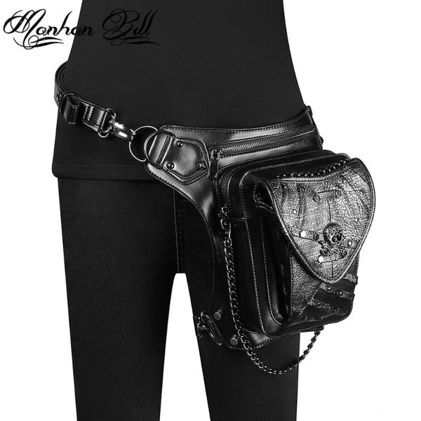

waist bags steam era retro luxury design ladies messenger bag pu leather outdoor shoulder mobile phone travel