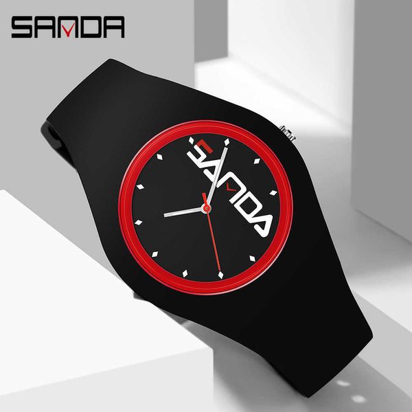 Sanda Classic Marca Mulheres Homens Prova de Água Esporte Assista Quartzo Digital Simples Assista Luxo Analógico Estudante Moda Relógios de Pulso G1022