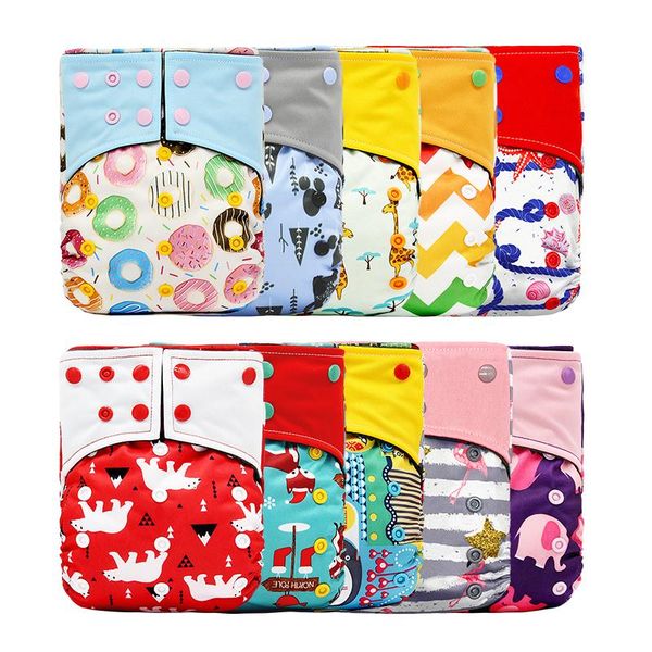

cloth diapers 0-2years baby 10 colors soft diaper reusable wash-able adjustable cute pocket nappy cover fit all for born