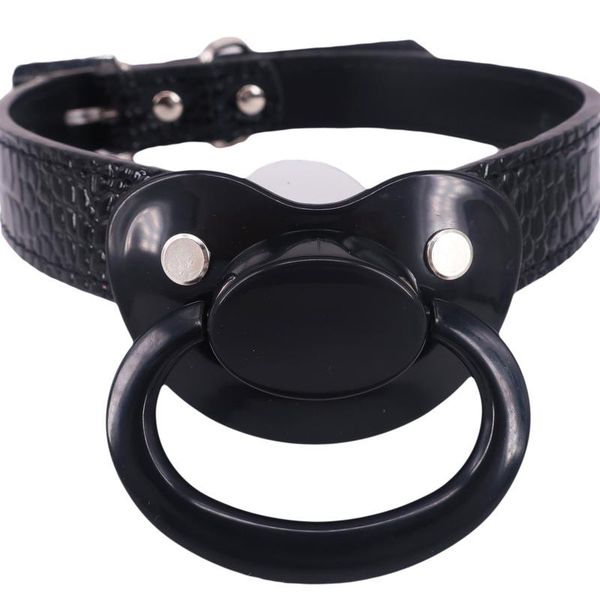 

ddlg abdl gag pacifier pacifier plus size dummy ddlg baby girl silicone abdl gag(black)