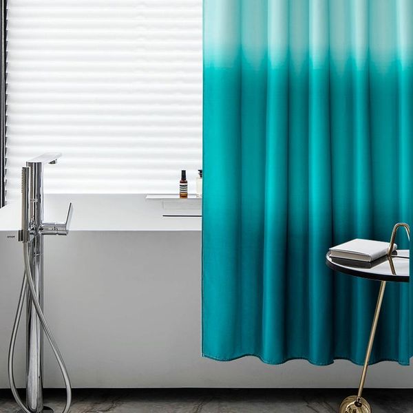 

shower curtains thicken washable curtain waterproof teal polyester anti-mildew rideau de douche accessories