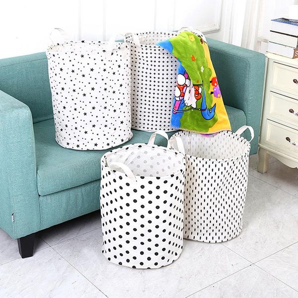 

laundry bags folding basket for storage of toys clothing bucket organizer holder household hamper