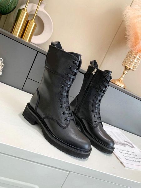 

boots fashion all-match double zipper high-mid-tube women's shoes, Black