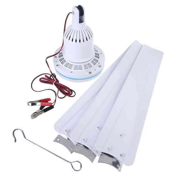 

electric fans silent 12v ceiling fan hanging with 2.35m cable for camping tent outdoor home no switch
