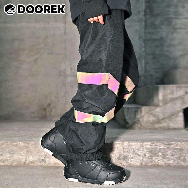 

skiing pants doorek ski waterproof 15k full pressure glue men's and women's snowboard trousers