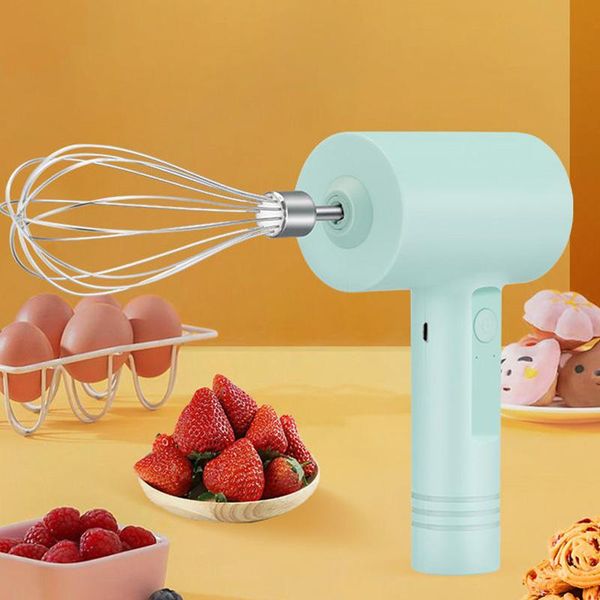 

electric whisk usb rechargeable household mixer small hand-held automatic whisk making cake butter baking tool(the logistics price pls conta