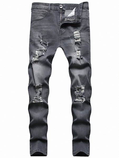 

men slant pocket ripped jeans s2f3#, Blue
