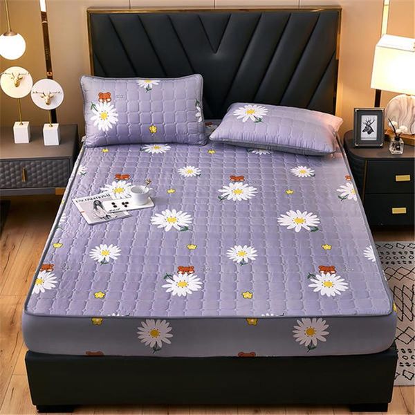 

sheets & sets anti-mite and anti-bacterial quilted bed sheet bedspread protection cover(case not included)