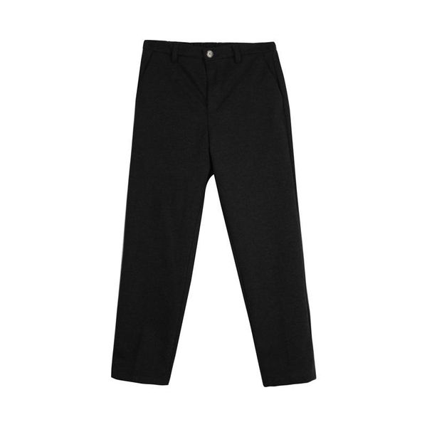 

women's pants & capris 2021 autumn winter solid color straight leg plus velvet casual women trousers fashion slim female, Black;white