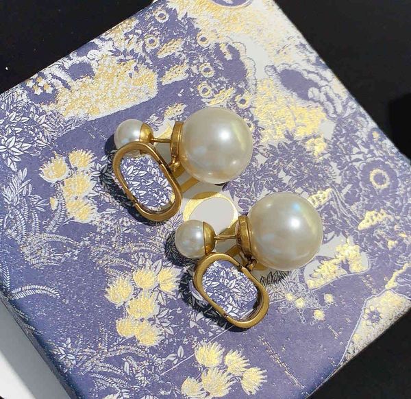 

special offer 70% off luxury jewelry home dijia small pearl simple fashion letter star classic but time female earrings, Golden