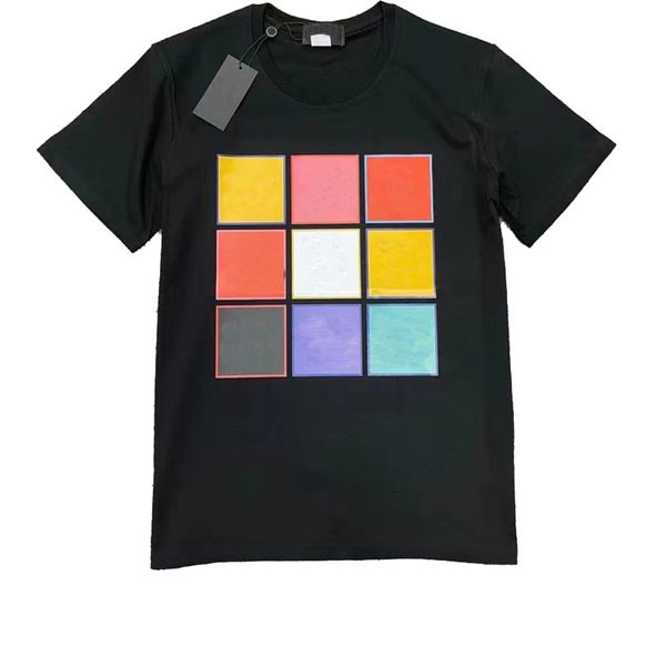 

2022 mens designer t shirt casual man womens highs quality letter print round neck sleeve classic blacks white