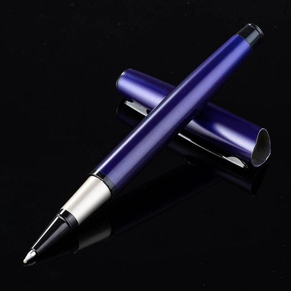 

ballpoint pens blue metal pen business office signature financial ball point school stationery teacher gift, Blue;orange
