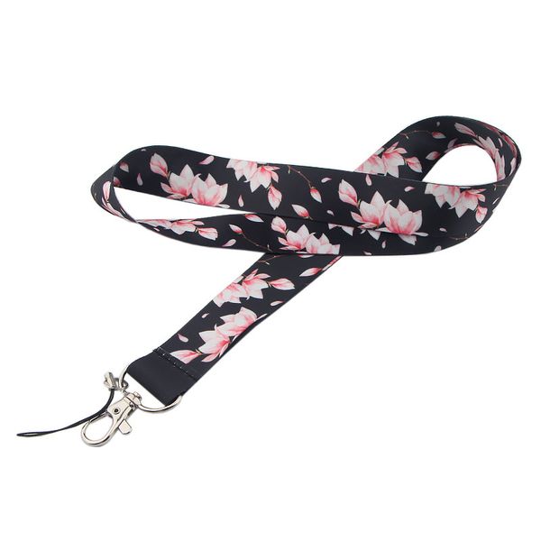 

flowersÂ key lanyard id lanyards neck strap key chain holder wristlet lanyard for women men gifts 97208