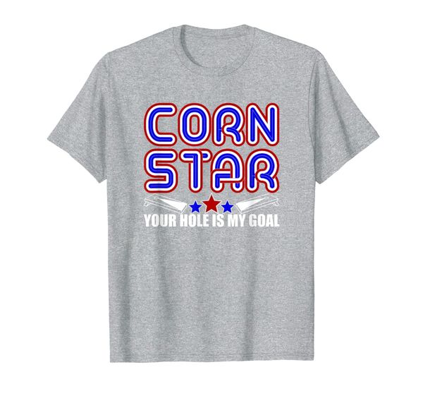 

your hole is my goal patriotic corn star cornhole t-shirt, White;black