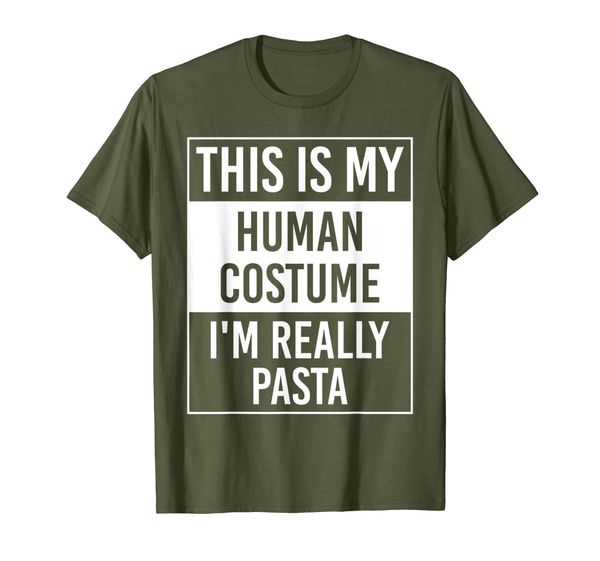 

this is my human costume i'm really pasta gift t-shirt, White;black