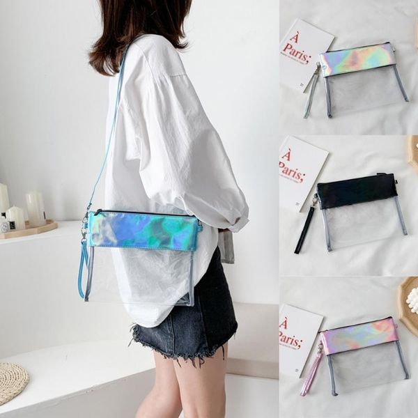 

waist bags 2021 creative women's pouch fashion summer women transparent tote hasp messenger bag hnadbag shoulder