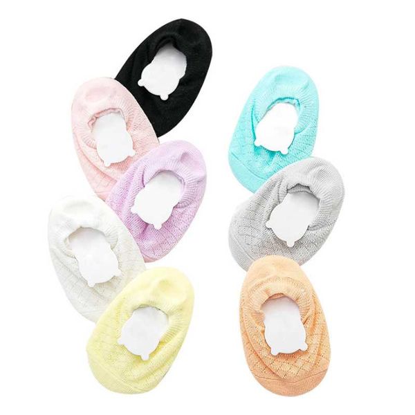 

3pair/lot children's socks summer cotton baby kids's socks non-slip baby floor, Pink;yellow
