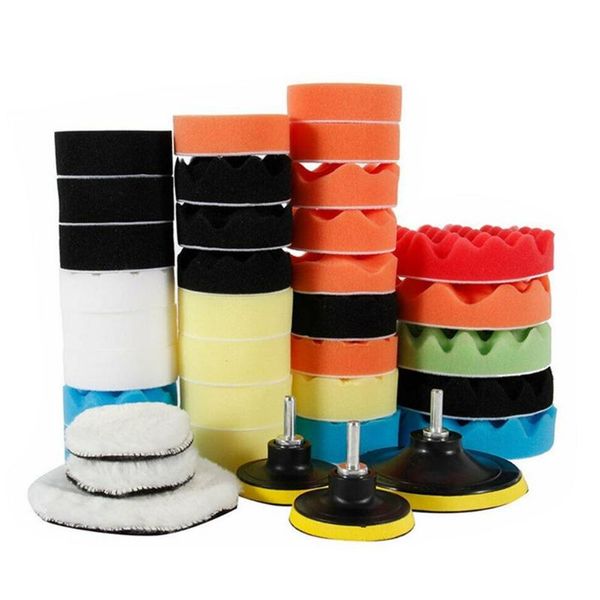 

car sponge polishing pad set waxing disc wheel care kit