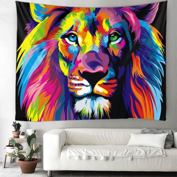 

tapestries nordic lion wall decoration tapestry mandala hippie bohemian