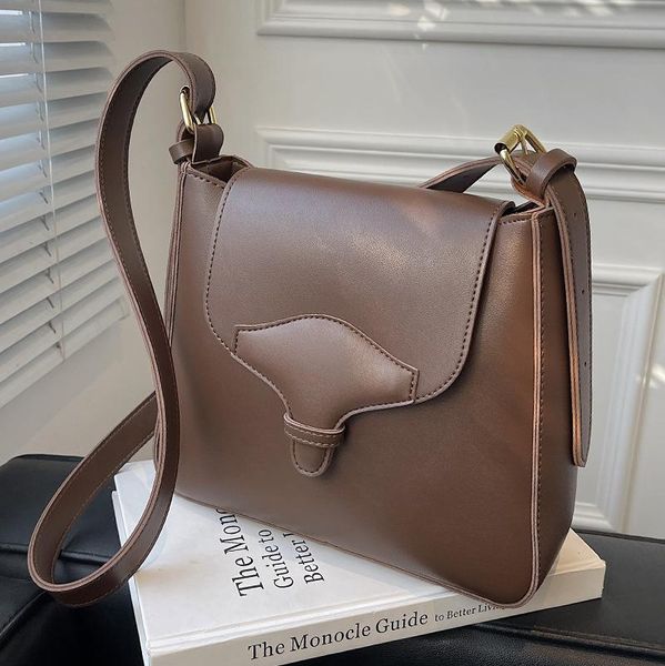 

evening bags retro solid color crossbody bag for women 2021 shoulder ladies pu leather fashion women's handbag sac a main femme